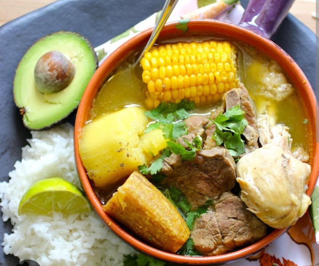 Sancocho trifásico y arroz
